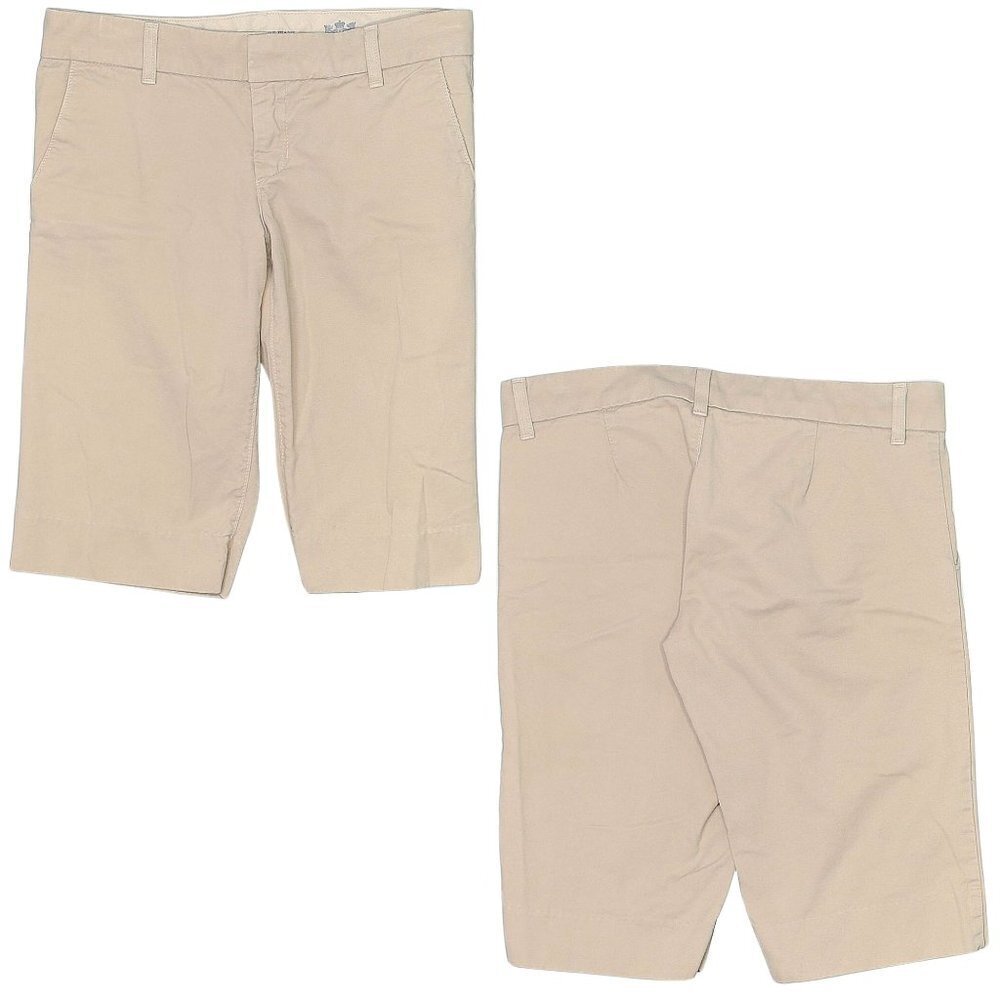 Vintage Y2K JUICY COUTURE 100% Cotton Khaki Chino Bermuda Shorts Size 28